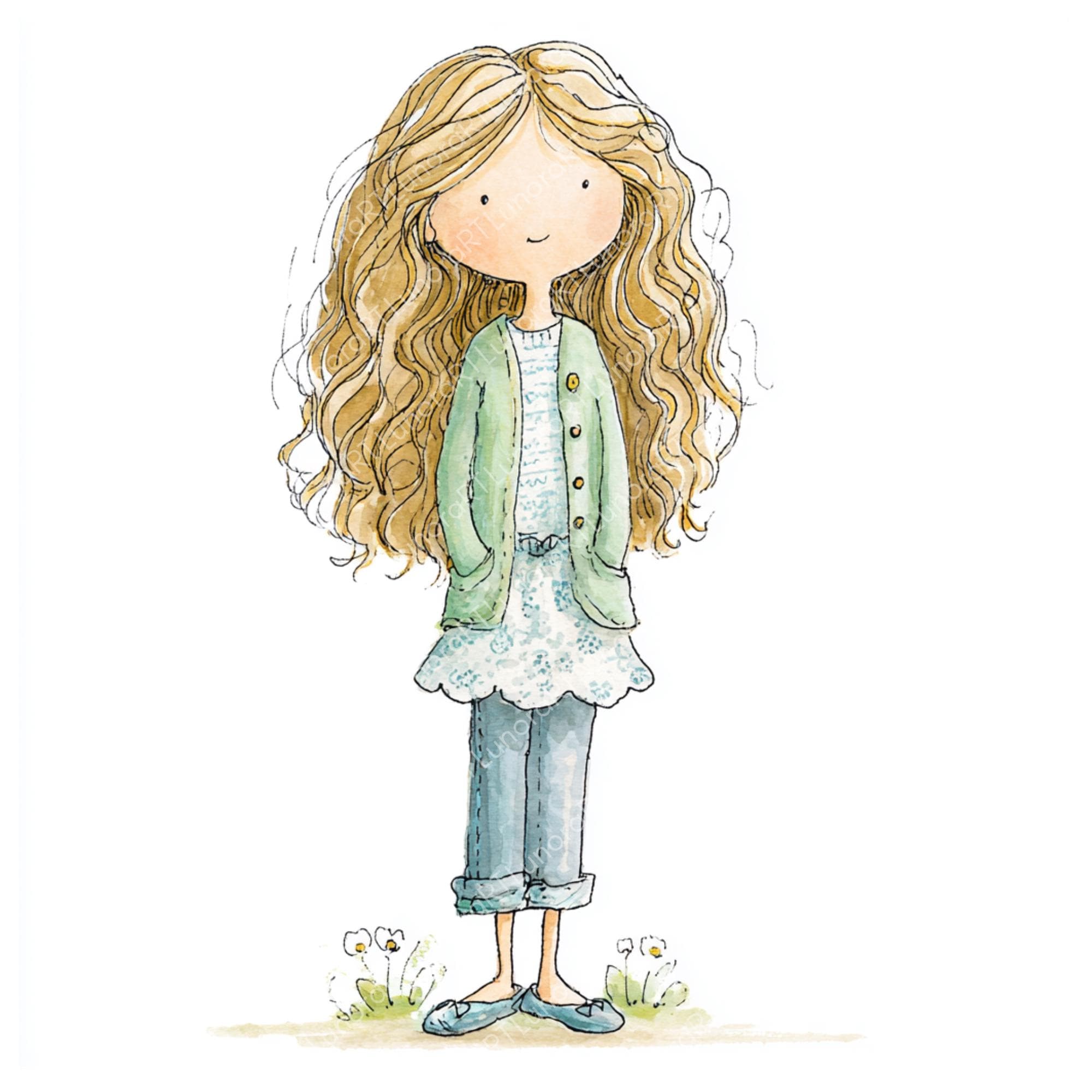 Late Spring Characters Names Quirky Whimsical Spring Characters JPG Clipart Cute Storybook ...