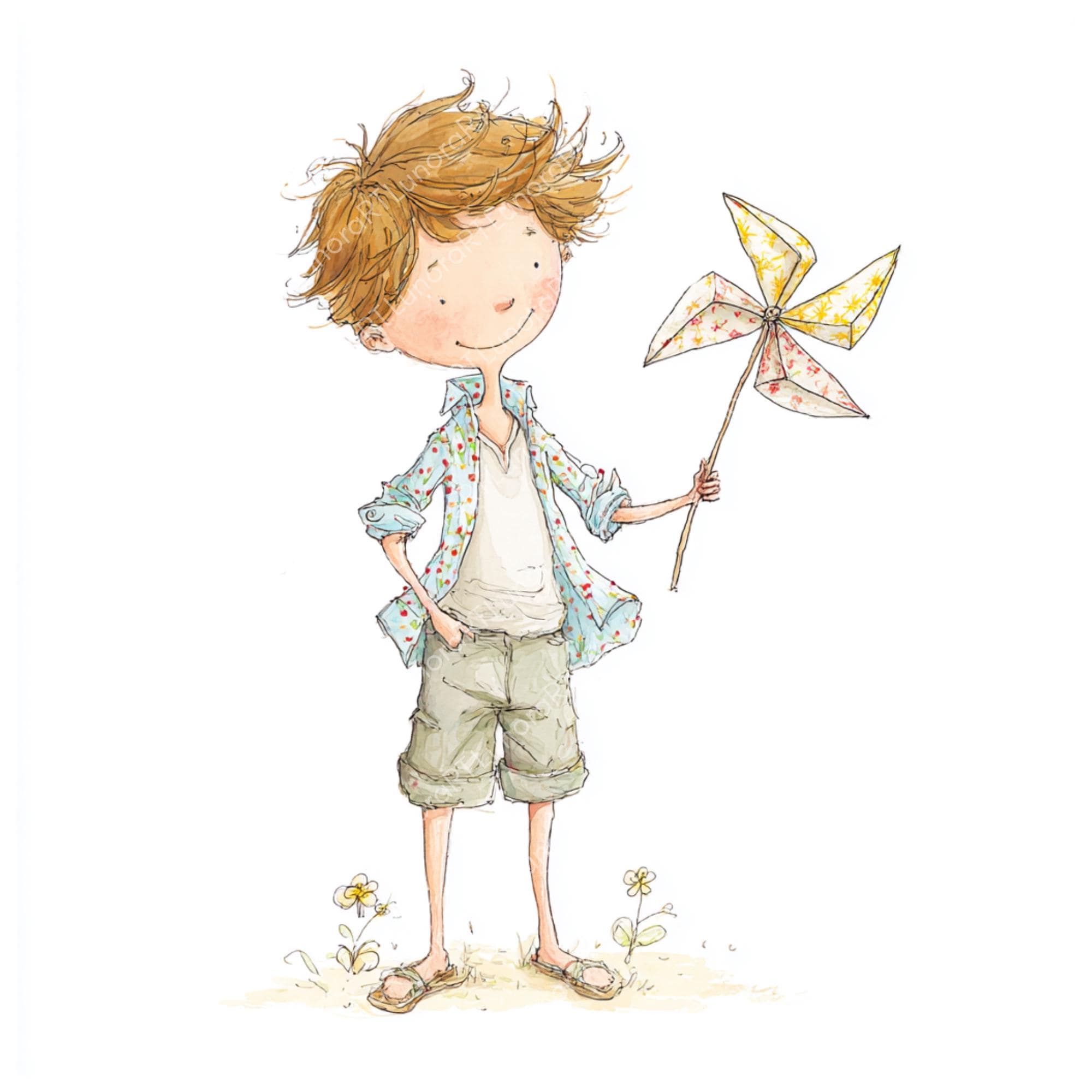 Late Spring Characters Names Quirky Whimsical Spring Characters JPG Clipart Cute Storybook ...