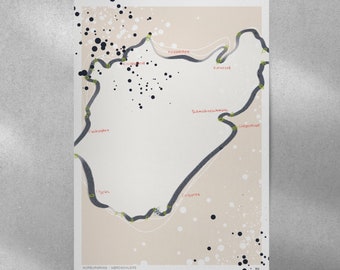 Nurburgring Nordschleife Poster 21x30 cm