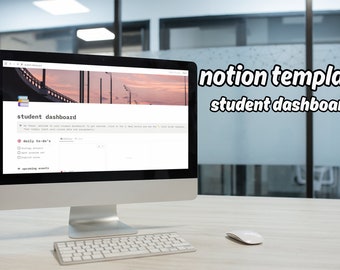Student Dashboard Notion Template