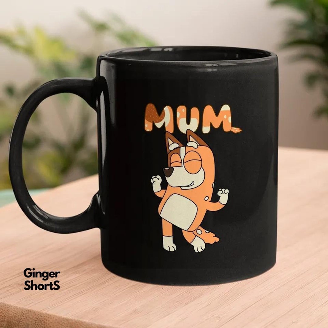 Bluey Chilli Mum Coffee Mug, Bluey Mom Dancing Tea Cup, Birthday Gift