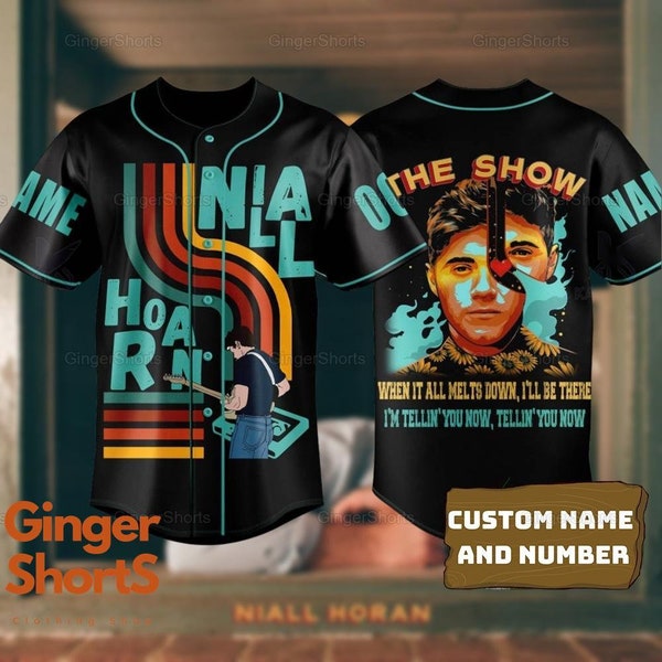 Niall Horan Baseball Jersey, Custom Niall Horan Baseball Jersey, Niall Horan Jersey Shirt, One Direction Jersey, Niall Horan Merch