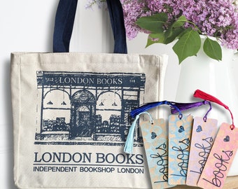 Sac cabas / tote bag et marque-pages Books