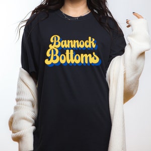 Bannock Bottoms Indigenous Humor Inspired Tee,  Unisex Garment-Dyed T-shirt, Indigenous Owned Shop, Gift for Women or Men.