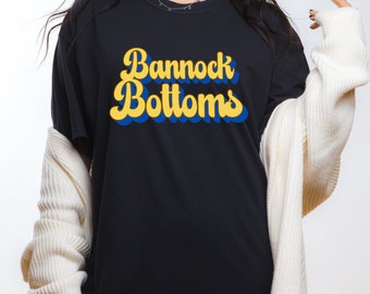 Bannock Bottoms Indigenous Humor Inspired Tee,  Unisex Garment-Dyed T-shirt, Indigenous Owned Shop, Gift for Women or Men.
