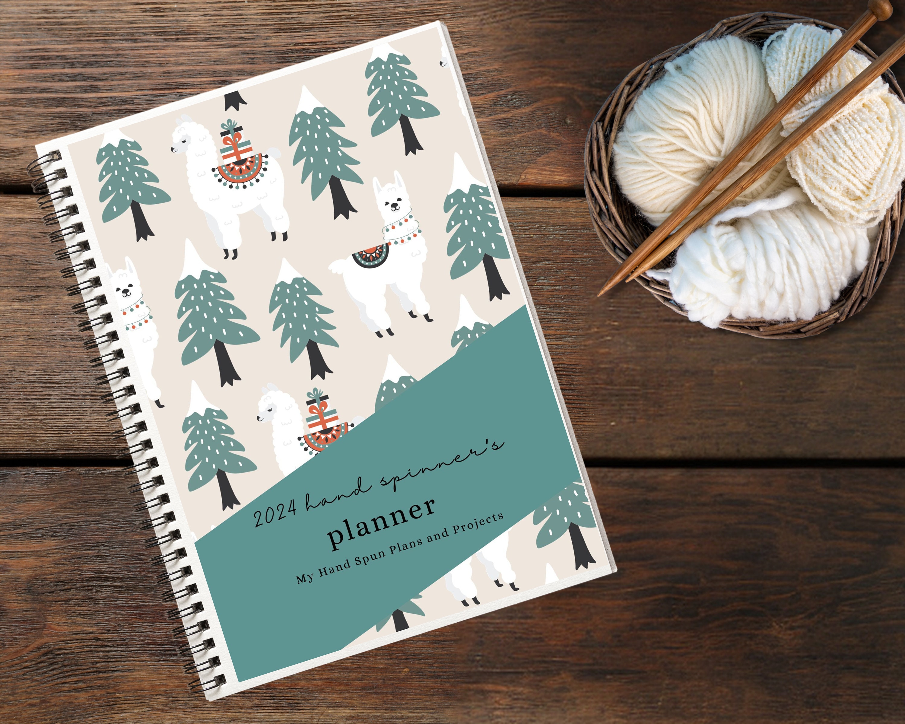 2024 Printable Hand Spinner's Planner, Yarn Spinning Journal, Spinning Planner, Handspinner Drop