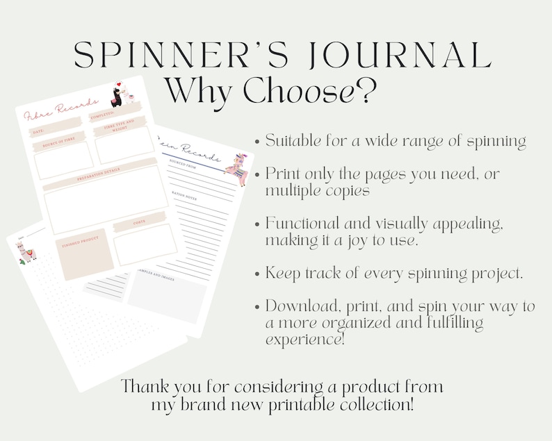2024 Printable Hand Spinner's Planner, Yarn Spinning Journal, Spinning Planner, Handspinner Drop