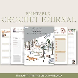 Printable Crochet Project Planner, Project Tracker (PDF)