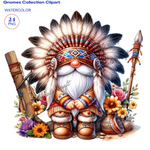 Clipart amérindien, clipart amérindien, clipart nain, nain patriotique, journal indésirable, fabrication de cartes, chemise party sublimation imprimable