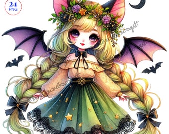 Halloween Gnome Clipart, Nursery Art,Digital Download,Card Making,Cute Gnome,Digital Paper Craft,Fall Gnome Png,Spooky Gnome,Winter holidays