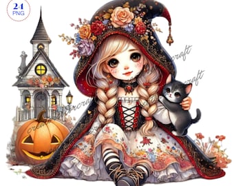 Halloween Gnome Clipart, Nursery Art,Digital Download,Card Making,Cute Gnome,Digital Paper Craft,Fall Gnome Png,Spooky Gnome,Winter holidays