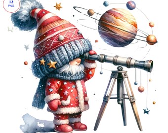 Space Gnome, Space gnome png, Rocket gnome, Cute gnomes clipart, Space png, Universe png, sublimate png, Cute Astronaut Digital Clip art