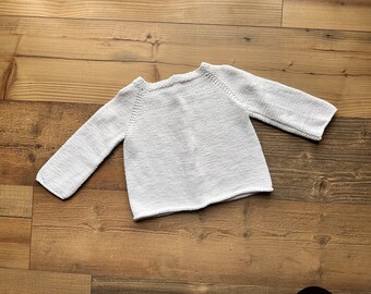 Winter baby sweater Newborn sweater Hand knit baby cardigan cotton baby sweater Knit cardigan babies