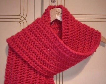 Handmade knitted "Cherry" Scarf