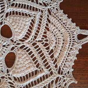 Crocheted, ivory colour, Tallulah doily image 2