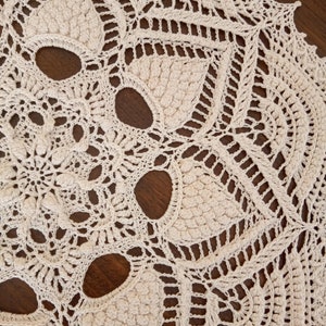 Crocheted, ivory colour, Tallulah doily image 3