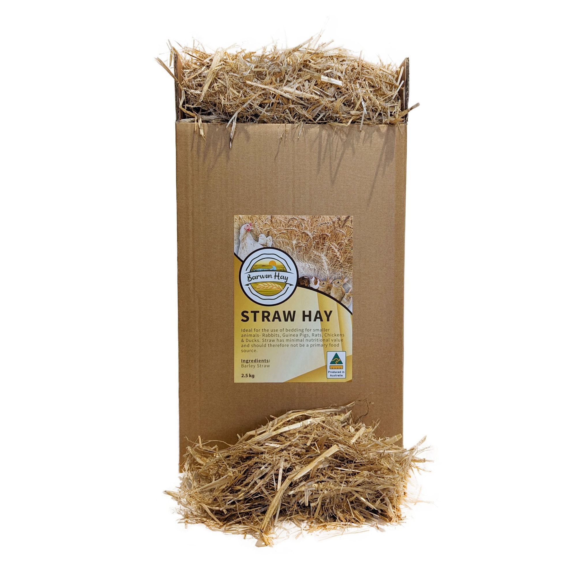 Straw Hay Animal Bedding for Chickens, Guinea Pigs