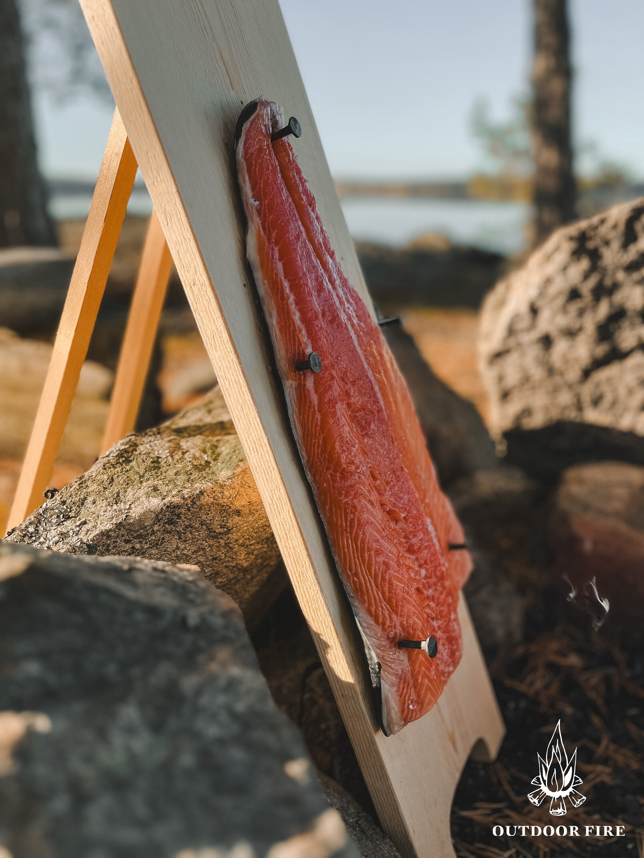 Tabla de salmón flameado con mango y clavos forjados, hecha a mano en madera  finlandesa de calidad, independiente, adaptable, para cocinar en fuego  abierto. - Etsy México, image size:2250x3000