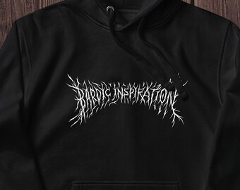 Bard DnD hoodie, Bardic Inspiration Metal Design Class bard gift hoodies