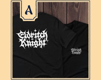 Eldritch Knight shirt - Metal band style embroidered dnd tshirt