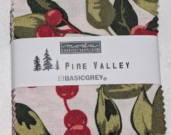 Pine Valley Mini Charm Pack by Basic Grey for Moda