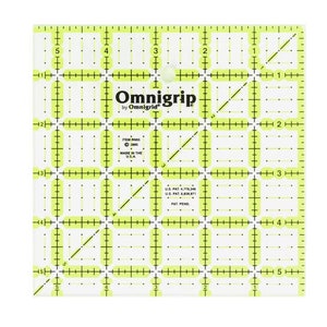5,5 inch vierkante Omnigrid by Omnigrid groene tint quiltliniaal