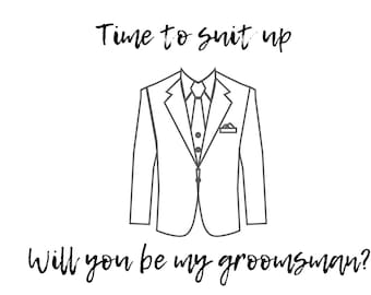 Groomsman Proposal Card **Digital Download**