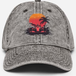 Boné de corrida vintage para automobilismo, boné de sarja de algodão para amantes de carros, boné de carro retrô para presente