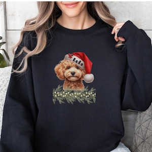 Custom Dog Christmas Sweater, Personalized Dog Sweatshirt, Cute Dog Christmas Shirt, Dog Owner Christmas Gift, Cute Dog Shirt or Hoodie
