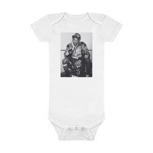 Kobe Bryant Faded Unisex Onesie® Organic Baby Bodysuit, Kobe Lovers, Mamba Gift for Parents image 3