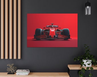 Formula One Canvas Gallery Wrap, Formula 1 Poster, Car Racing Wall Art, Car Lovers, Racing Fans Poster