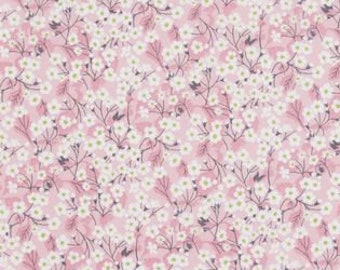Liberty fabric Tana Lawn Mitsi Valeria pink by 25cm