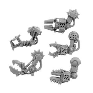 Ork Cyborg Conversion Bits Bionic Fist Arm (5U) (Left)