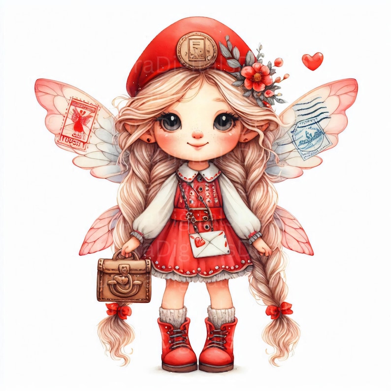 Fairy Mail Gnomes Clipart, Magical Gnome JPEG, Set of 13 High ...