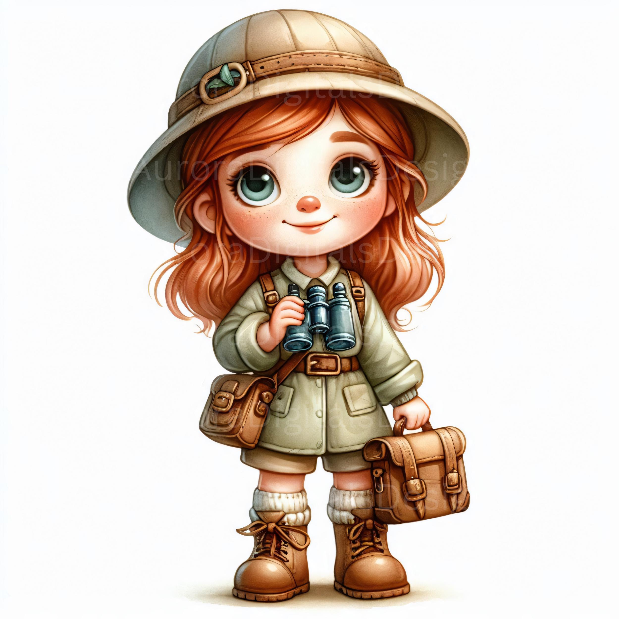 Imágenes prediseñadas de gnomos aventureros, conjunto de 10 archivos JPEG y SVG de alta resolución, gnomos exploradores, imágenes prediseñadas de gnomos viajeros, gnomos de camping, gnomos de la naturaleza n.° 1