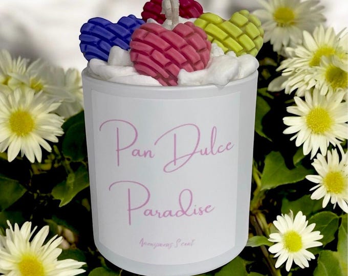 Pan Dulce Paradise/Mexican bread/ Coconut Soy Wax/ hearts
