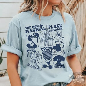 The Most Magical Place On Earth Shirt, Disney World Shirt, Disney Vacation Shirt, Disneyland Shirt, Disney Trip Shirt, Comfort Color Shirt