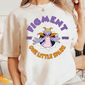 Comfort Colors One Little Spark Shirt, Figment Shirt, Purple Dragon Shirt, Figment Epcot Shirt, Disney World Shirt, Disney Figment Shirt