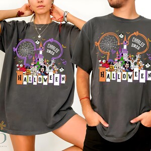 Custom Name Disney Halloween 2025 Shirt, Disney Family Halloween Shirt, Not So Scary Halloween Shirt, Disney Halloween Trip Shirts