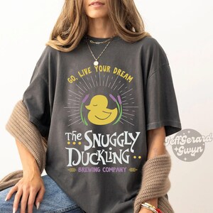 Retro The Snuggly Duckling Brewing Go Live Your Dream Shirt, Disney Tangled Rapunzel Princess Tee, Magic Kingdom Family Vacation 2025 Trip