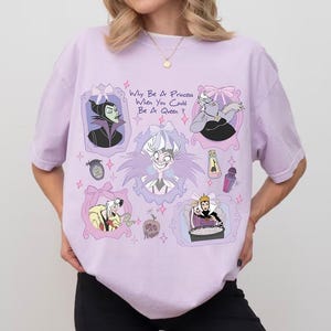 Comfort Colors® Bad Witches Club Shirt, Why Be A Princess When You Could Be A Queen Tee, Disney Halloween Shirt, Disneyland Villains Tee