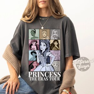 Comfort Colors® Princess Belle The Eras Tour Shirt, Princess Tour Shirt, Vintage Disney Shirt, Disney Princess Shirt, Princess Eras Tour Tee