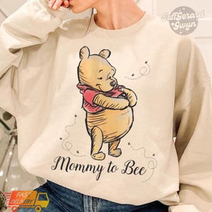 Winnie The Pooh Mommy to Bee Shirt,Mommy Daddy to Bee Shirt,Mommy To Bee Sweatshirt, Disney Pregnancy Sweatshirt, Pooh Bear Daddy to Bee Tee