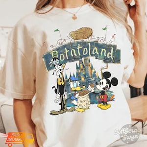 Comfort Colors® Disney Potatoland Shirt, Mickey And Friends Potatoland Shirt, Mickey And Co T Shirt, Disney Potatoland Castle Shirt