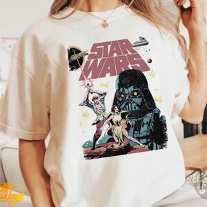 Vintage Star Wars Comfort Colors Shirt, Star Wars Shirt, Star Wars A New Hope Faded Shirt, Starwars Disneyland Shirt, Disney Family Shirts