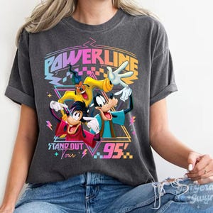 Vintage Powerline 95 Shirt, Stand Out Shirt, Goofy Powerline Max Goof, A Goofy Movie Shirt, Family Matching Trip, Father&#39;s Birthday Gift