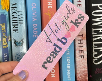 Hot girls read books holographic bookmark