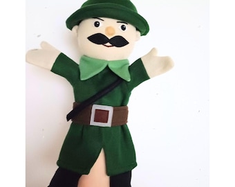 Hunter Hand Puppet Sewing Pattern: DIY Storytelling (PDF Downloadable Template)