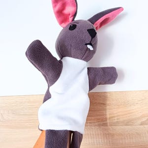Rabbit Hand Puppet Sewing Pattern: DIY Storytelling Toy (PDF Downloadable Template)