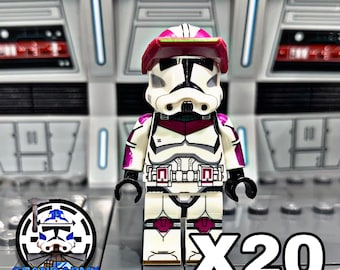 x 20 Minifiguras de soldados clon personalizadas del 21.º Cuerpo Nova - Star Wars